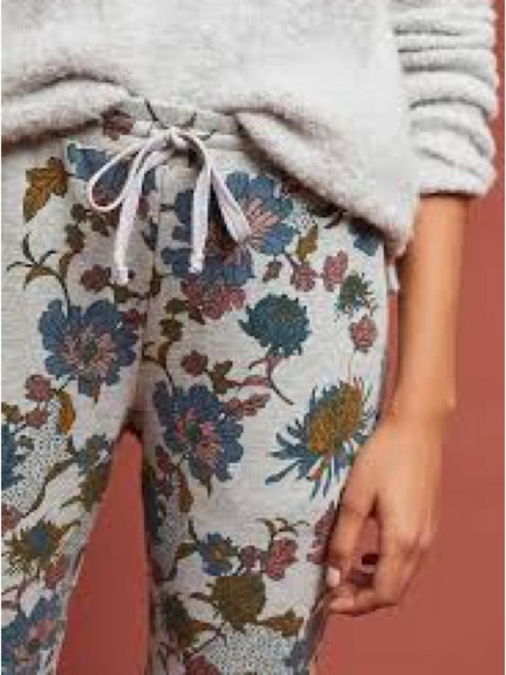 Anthropologie Dolan Left Coast floral Majorelle sleep pants Cuffed Jogger XL